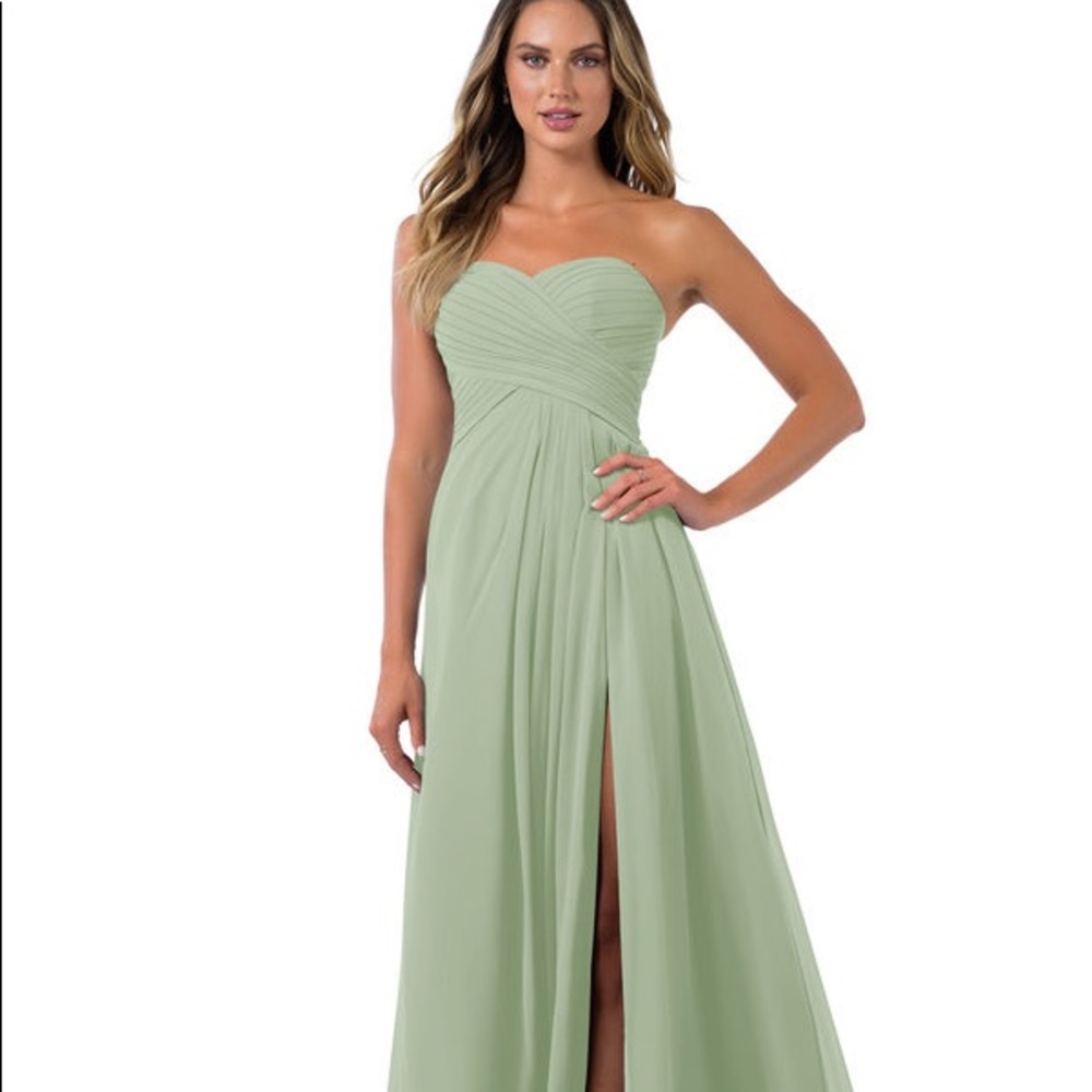 Azazie Arabella Allure in Dusty Sage